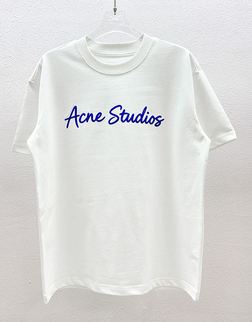 アクネストゥディオズコピー Acne Studios クラシックレターフォームプリント半袖Tシャツ