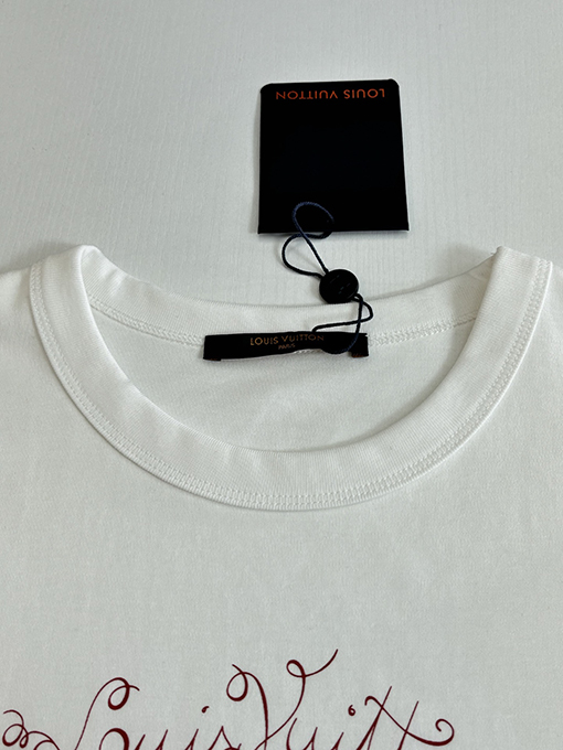 ルイヴィトンコピー 馬のスケッチプリント半袖Tシャツ