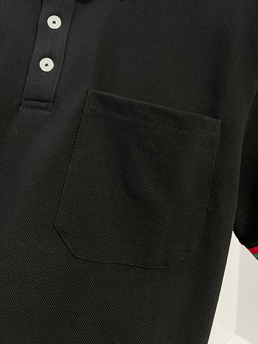 グッチ GUCCI カラーブロックの襟付き半袖ポロシャツ
