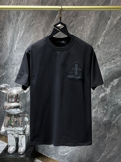 クロムハーツ 馬蹄サンスクリットアップリケ半袖Tシャツ
