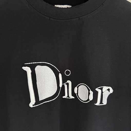 ディオール Dior 新作アップリケ刺繍半袖Tシャツ