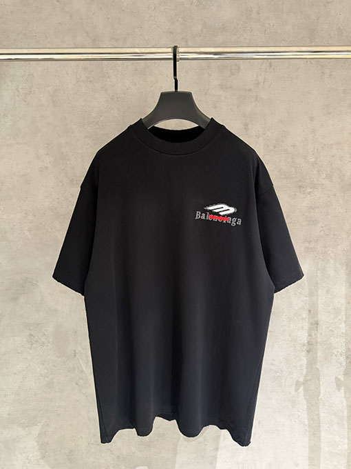バレンシアガ Balenciaga クラシックな刺繍半袖Tシャツ