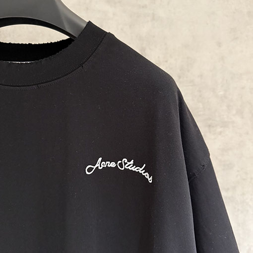 アクネストゥディオズ Acne Studios 新モデル刺繍半袖Tシャツ