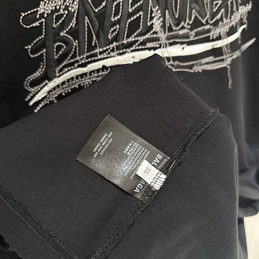 バレンシアガスーパーコピー Balenciaga ロゴ刺繍半袖Tシャツ