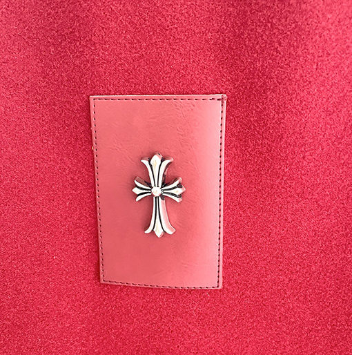 クロムハーツ 刺繍入りホースシュークロスダブルレイヤーベースボールジャケット