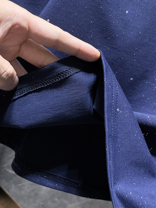 クロムハーツ クラシックな馬蹄刺繍の金箔スター半袖Tシャツ