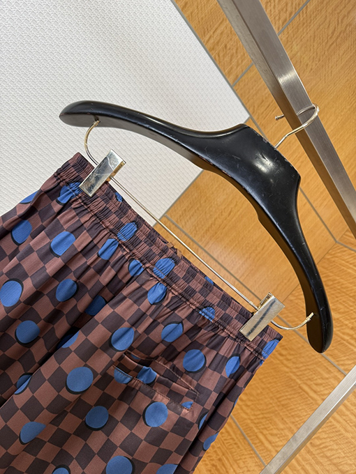 ルイヴィトンスーパーコピー チェック柄の水玉模様のカジュアルショートパンツ
