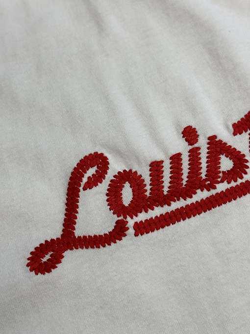 ルイヴィトンスーパーコピー LOUIS VUITTON レター刺繍クルーネック半袖Tシャツ