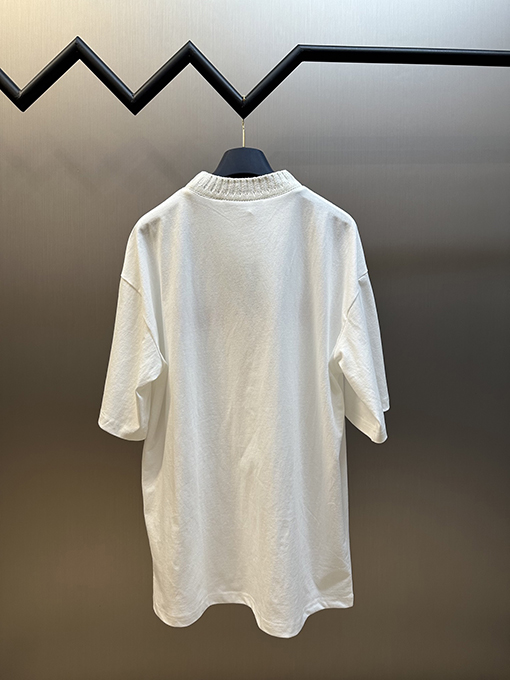 ルイヴィトンスーパーコピー LOUIS VUITTON レター刺繍クルーネック半袖Tシャツ