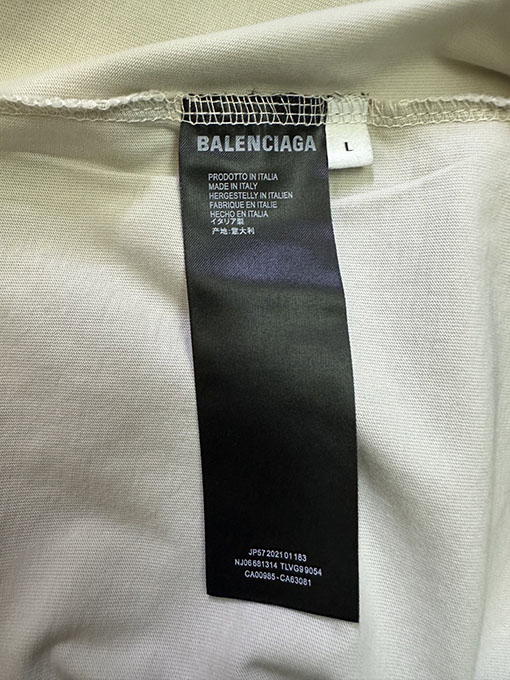バレンシアガ Balenciaga 新しいダブルBロゴプリント半袖Tシャツ