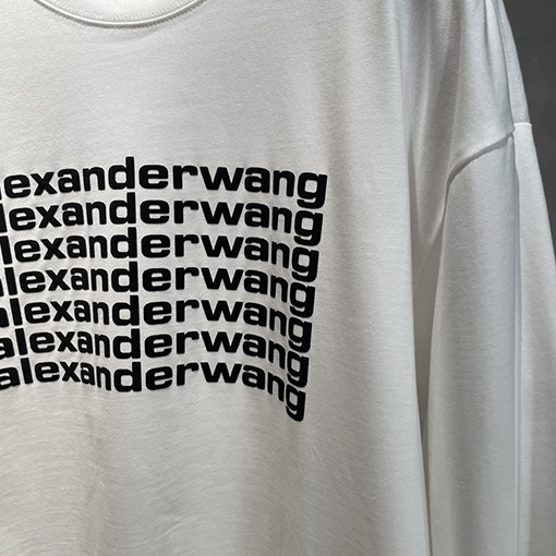 アレキサンダーワン Alexander Wang プリントロゴロゴ長袖シャツ