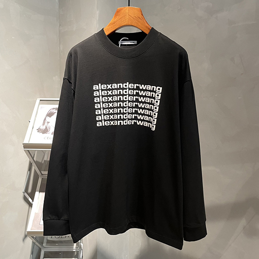 アレキサンダーワン Alexander Wang プリントロゴロゴ長袖シャツ
