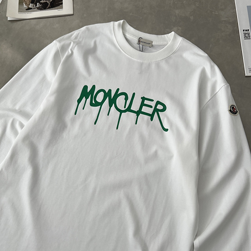 モンクレール Moncler 新モデルロゴプリント長袖シャツ