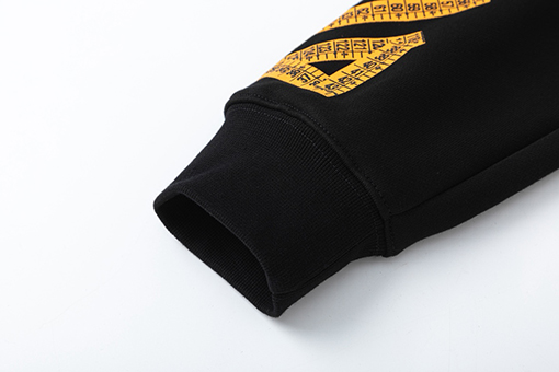 オフホワイト off white 警告ライン付きのゆったりとしたフード付きスウェットシャツ