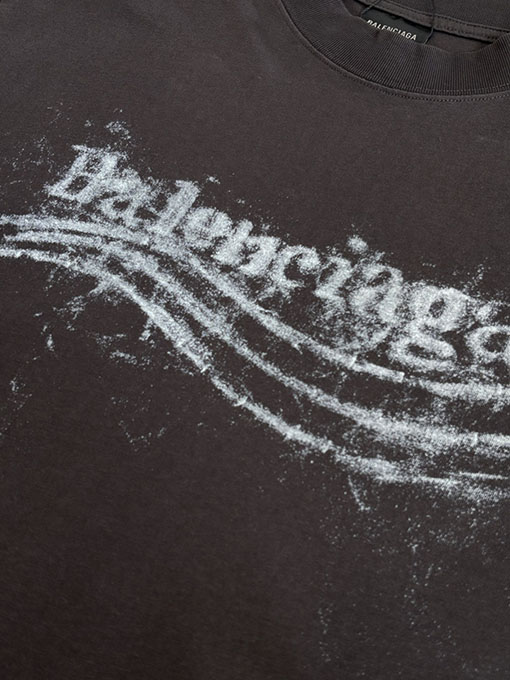 バレンシアガ Balenciaga ぼやけたコカコーラプリント半袖Tシャツ