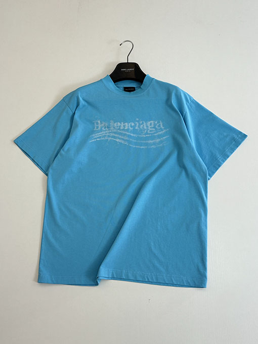 バレンシアガ Balenciaga ぼやけたコカコーラプリント半袖Tシャツ
