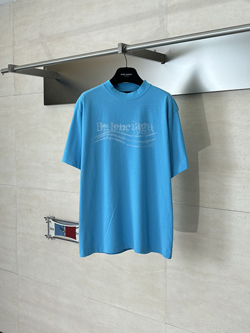バレンシアガ Balenciaga ぼやけたコカコーラプリント半袖Tシャツ