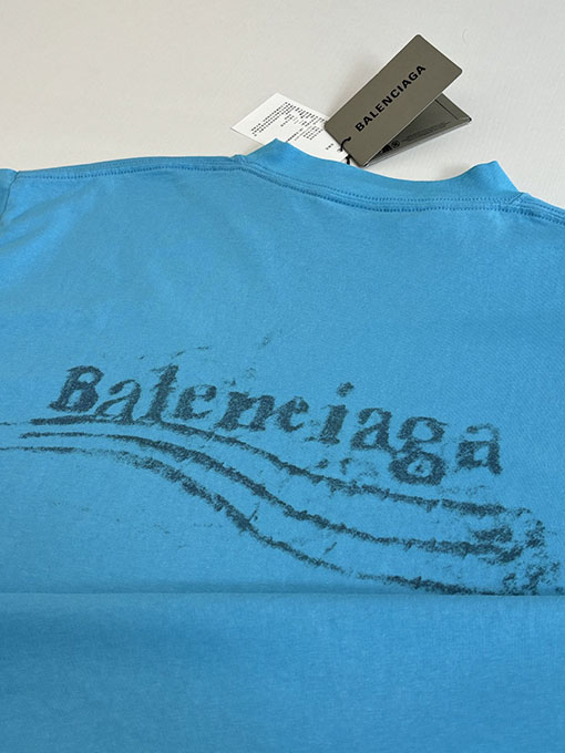 バレンシアガ Balenciaga ぼやけたコカコーラプリント半袖Tシャツ