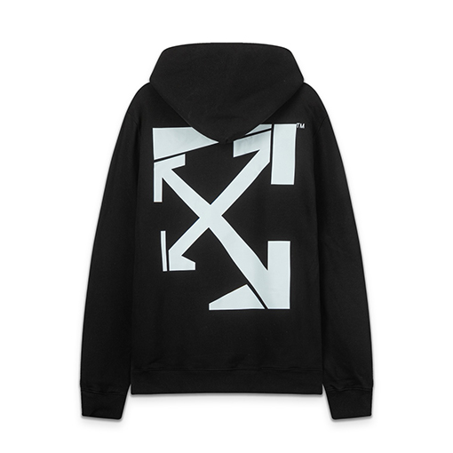 オフホワイト off white イレギュラーアロー 460g ルーズフィット フード付きスウェットシャツ