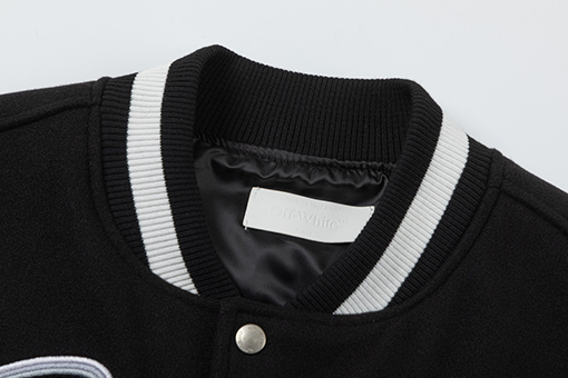 オフホワイトスーパーコピー off white 新モデル刺繍パッチワークベースボールジャケット