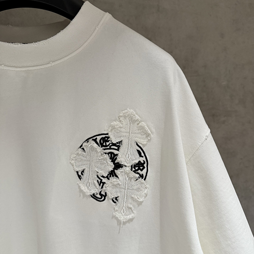 クロムハーツ 新モデルクラシック刺繍半袖Tシャツ