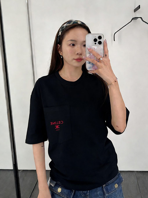 セリーヌ CELINE ロゴポケット半袖Tシャツ