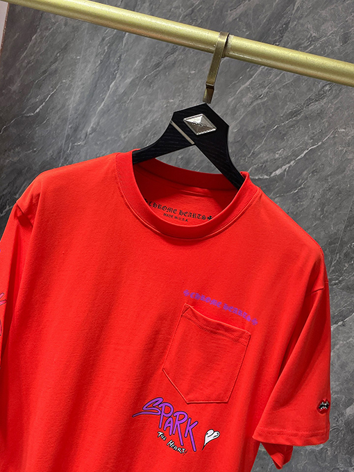 クロムハーツスーパーコピー Mattyboy グラフィティ フレイム ハート 半袖Tシャツ