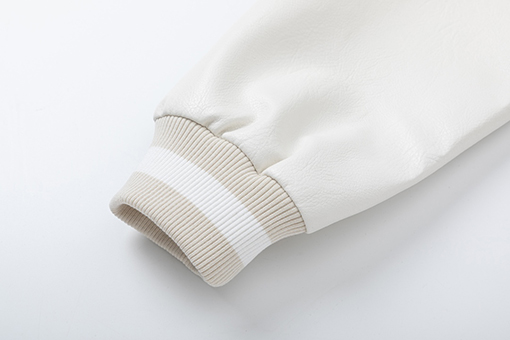 オフホワイト off white 刺繍パッチワークベースボールジャケットウール生地カップルコート