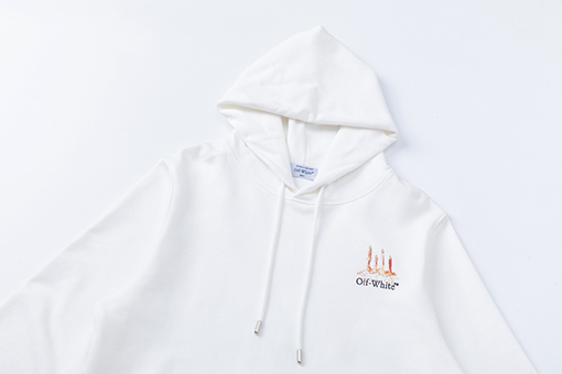 オフホワイト off white 460g ルーズフィット フード付きスウェットシャツ