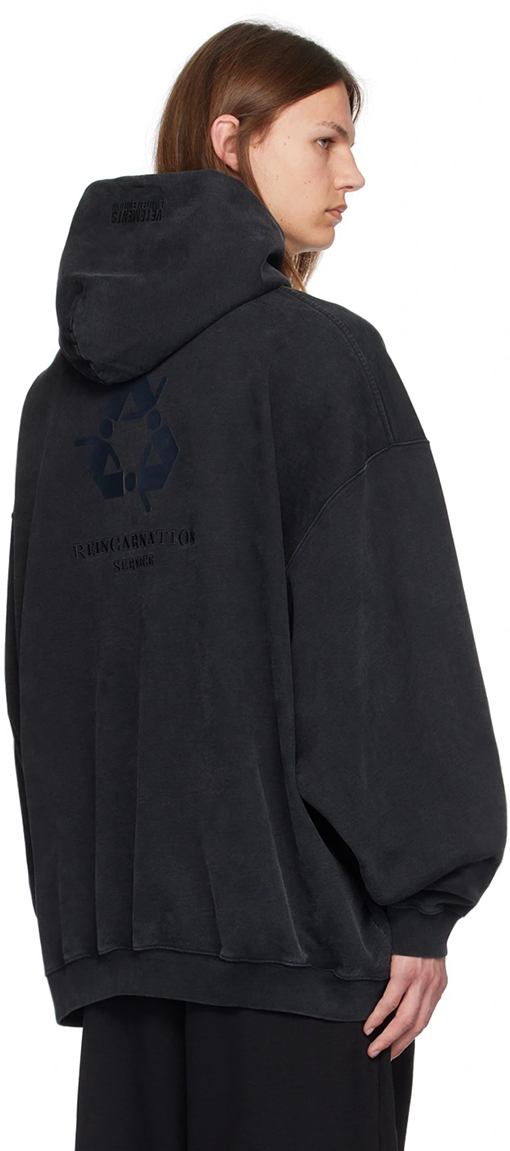 ヴェトモンコピー VETEMENTS 新しいウォッシュのフード付きスウェットシャツ