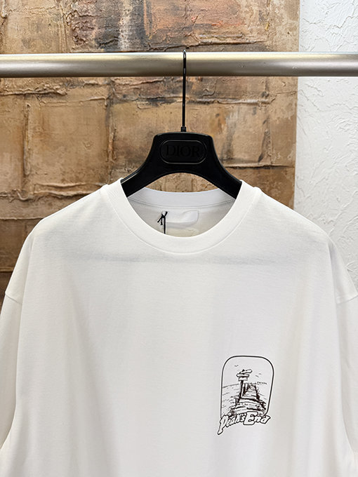 プラダコピー プリント半袖Tシャツ