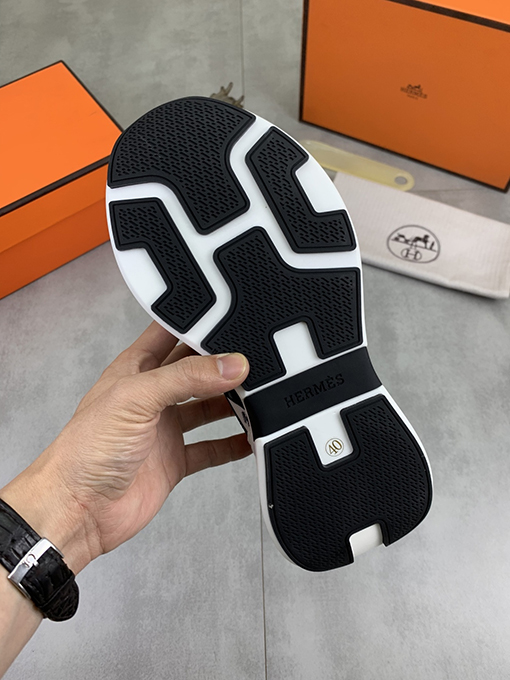 エルメス HERMES ステッチ入り「H」トーテムシューズ