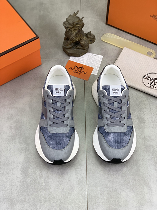 エルメス HERMES ステッチ入り「H」トーテムシューズ
