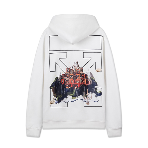 オフホワイトコピー off white 新しい460gのルーズフィットフード付きスウェットシャツ