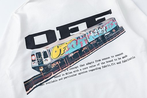オフホワイト off white 460g ルーズフィット フード付きスウェットシャツ
