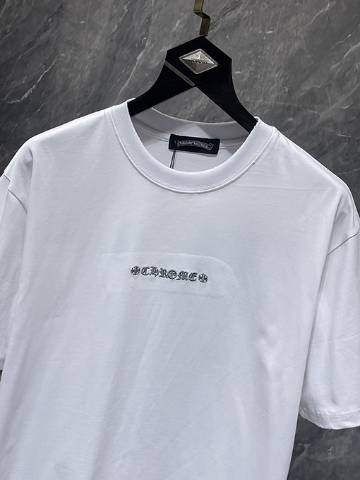 クロムハーツ 大剣サンスクリット刺繍アップリケ半袖Tシャツ