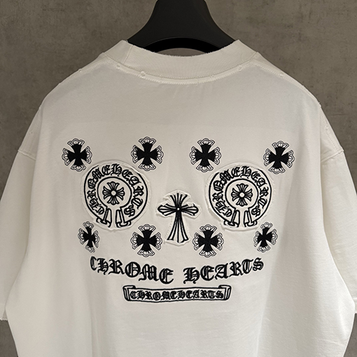 クロムハーツ 新モデル刺繍半袖Tシャツ