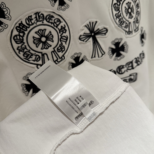 クロムハーツ 新モデル刺繍半袖Tシャツ