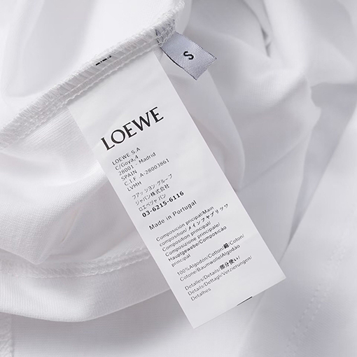 ロエベ LOEWE ハムスターとカラスのプリント刺繍クルーネックTシャツ