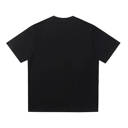 ロエベコピー LOEWE クラシックな蛍光ピンクの刺繍半袖Tシャツ