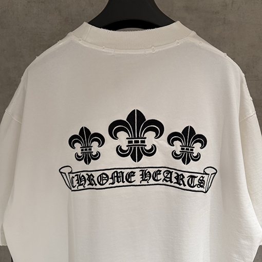 クロムハーツ クラシックな刺繍半袖Tシャツ
