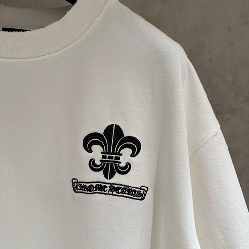 クロムハーツ クラシックな刺繍半袖Tシャツ