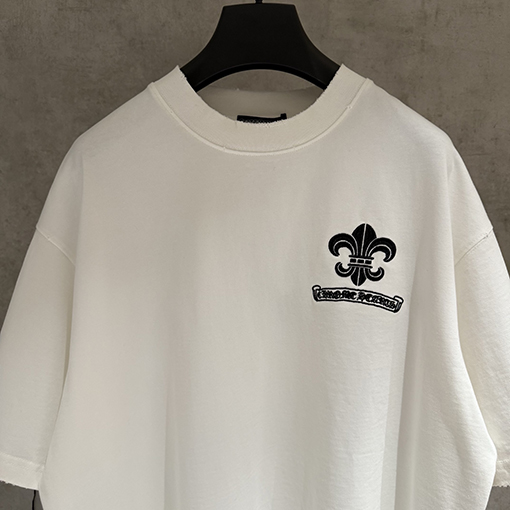 クロムハーツ クラシックな刺繍半袖Tシャツ