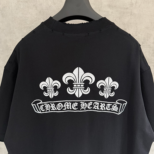 クロムハーツ クラシックな刺繍半袖Tシャツ