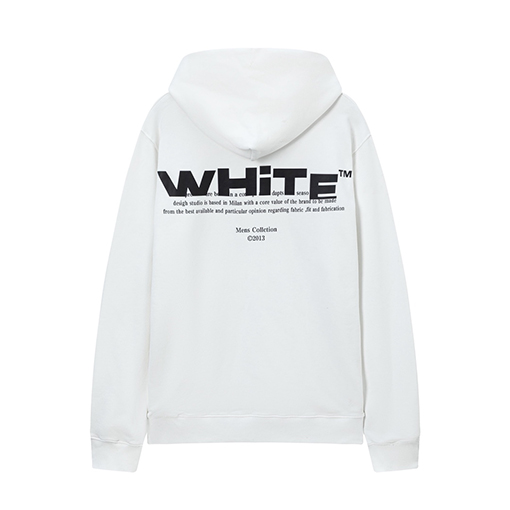 オフホワイト off white 新しいレタープリントのゆったりとしたフード付きスウェットシャツ