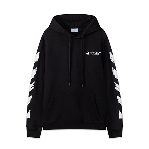 オフホワイト off white 新しいグラフィティアロー460gルーズフィットフード付きスウェットシャツ