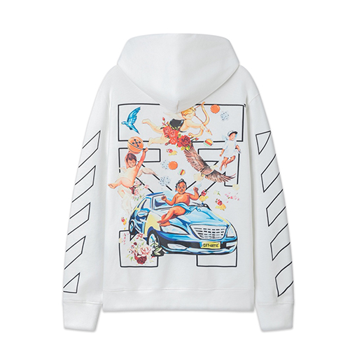 オフホワイトコピー off white 新しいゆったりとしたフード付きスウェットシャツ