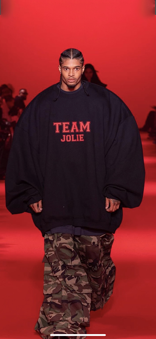 ヴェトモン VETEMENTS チームプリントクルーネックスウェットシャツ