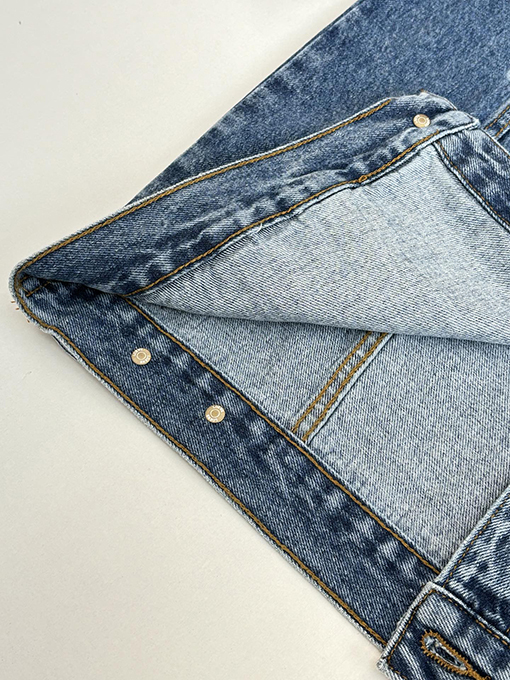 ロエベスーパーコピー 刺繍入りウォッシュダメージデニムジャケット