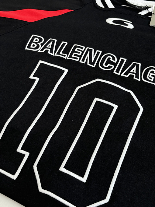 バレンシアガ NBA 共同刺繍ジャージ半袖Tシャツ
